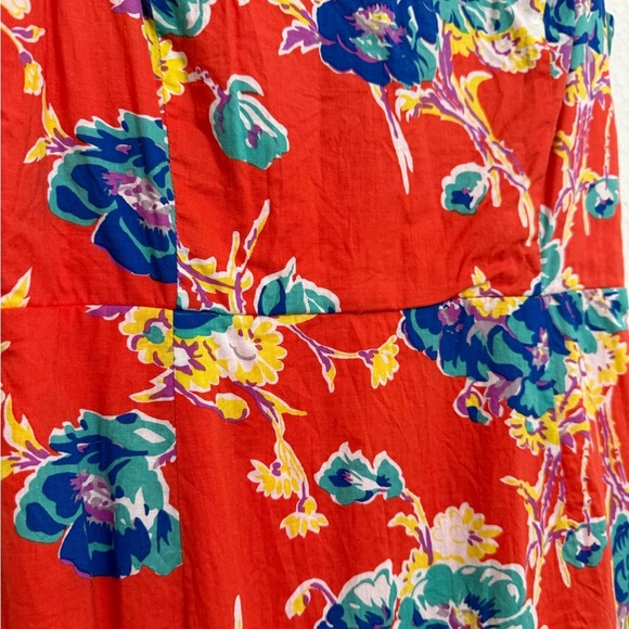 Forever 21 Red Floral Midi Dress - Picture 3 of 5